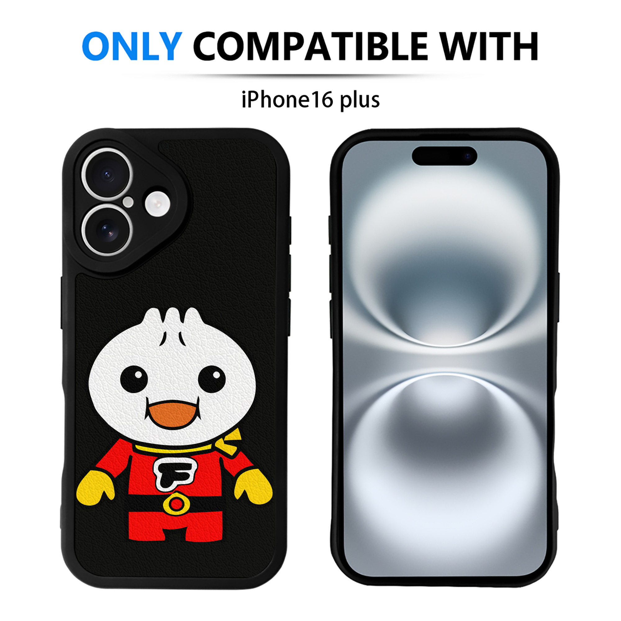 （画像用） アンパンマン Anpanman 【iPhone 16シリーズ対応】シリコンスマホケース（レザー調） 材質：シリコン